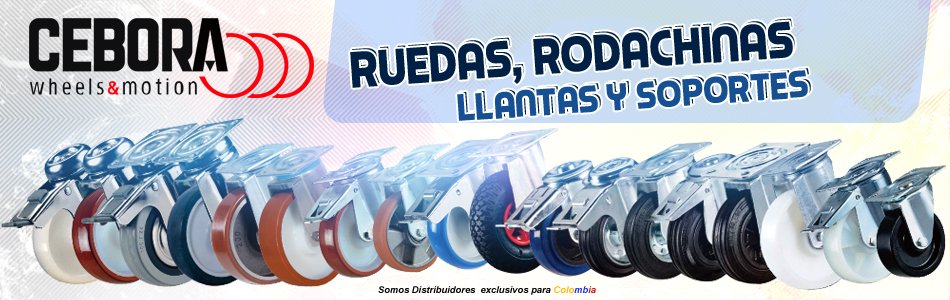 Ruedas, Rodachinas y Soportes CEBORA ITALY